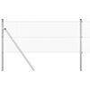 vidaXL Cl&ocirc;ture en fil soud&eacute; Argent 0.6 x 10 m