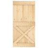 vidaXL Porte NARVIK Naturel 100 x 210 cm Bois de pin massif
