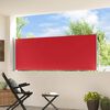vidaXL Auvent lat&eacute;ral r&eacute;tractable de patio 100x300 cm Rouge