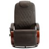 vidaXL Fauteuil de massage TV inclinable marron similicuir