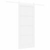 vidaXL Porte coulissante Blanc 86 x 198,5 cm Pin massif