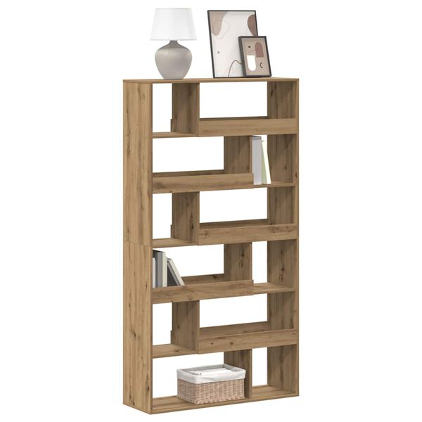 vidaXL Biblioth&egrave;que ch&ecirc;ne artisanal 100x33x187,5 cm bois d'ing&eacute;nierie