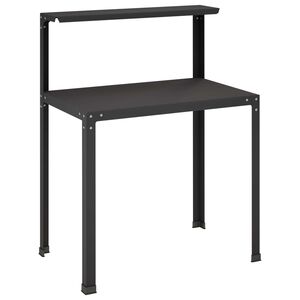 vidaXL Table de rempotage 60 x 50 x 104 cm Acier enduit de poudre Noir