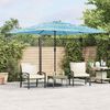 vidaXL Parasol de jardin avec m&acirc;t en acier bleu 290x290x238 cm