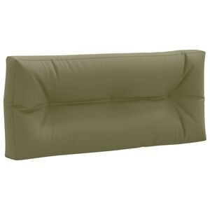 vidaXL Coussin de dossier de palette VIANEN 100 % polyester Vert olive