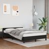 vidaXL Cadre de lit sans matelas noir 120x190 cm similicuir