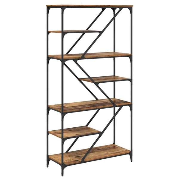 vidaXL &Eacute;tag&egrave;re Bois Ancien 91 x 36 x 176 cm Bois d'ing&eacute;nierie