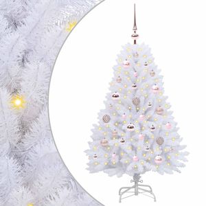 vidaXL Sapin de No&euml;l Artificiel &agrave; Branches Articul&eacute;es Blanc 120 cm
