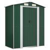 vidaXL Abri de jardin Vert 192x108x223 cm Acier galvanis&eacute;
