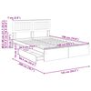 vidaXL Lit de Rangement Ch&ecirc;ne Sonoma 140 x 190 cm Bois d'ing&eacute;nierie