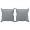 vidaXL Ensemble de canapés 3 pcs coussins gris clair tissu