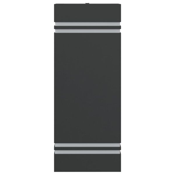 vidaXL Applique murale d'ext&eacute;rieur noir acier inoxydable