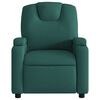 vidaXL Fauteuil inclinable &eacute;lectrique Vert fonc&eacute; Tissu