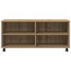 vidaXL Meuble TV Marron 90 x 35 x 40,5 cm Bois d'ing&eacute;nierie