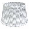 vidaXL Abat-jour de plafonnier blanc &Oslash;45x28 cm osier