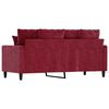 vidaXL Canapé à 2 places Rouge bordeaux 140 cm Velours