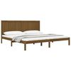 vidaXL Cadre de lit sans matelas marron miel 200x200cm bois pin massif