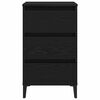 vidaXL Cabinet de chevet Chêne noir 40 x 35 x 69 cm Bois d'ingénierie