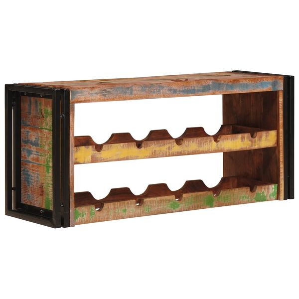 vidaXL &Eacute;tag&egrave;re &agrave; vin Marron 100 x 45 x 33 cm Bois r&eacute;cup&eacute;r&eacute; massif