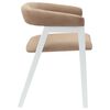 vidaXL Chaises de salle &agrave; manger 2 pcs Blanc 54 x 57 x 73 cm