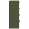 vidaXL Cabinet de Dossier 2 pcs Vert olive 44 x 50 x 139 cm