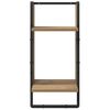 vidaXL Ensemble d'&eacute;tag&egrave;res murales avec &eacute;tag&egrave;re 4 pcs Ch&ecirc;ne artisanal