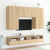 vidaXL Meuble TV mural chêne sonoma 100x30x30 cm bois d'ingénierie