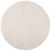vidaXL Tapis de surface Rond SIROLO Beige &Oslash; 120 CM Polyester