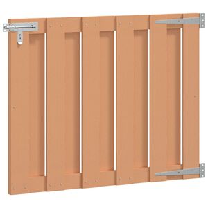 vidaXL Porte de Jardin 100 x 80 cm WPC et Aluminium Marron