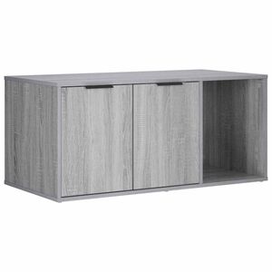 vidaXL Meuble pour caisse de chat Sonoma gris 100 x 49 x 45 cm