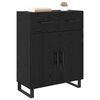 vidaXL Buffet Ch&ecirc;ne noir 69,5 x 34 x 90 cm Bois d'ing&eacute;nierie