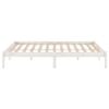 vidaXL Cadre de lit sans matelas blanc bois massif 120x200 cm