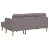 vidaXL Ensemble de Canap&eacute;s avec coussin Taupe Polyester
