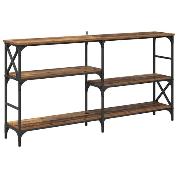 vidaXL Table console Bois ancien 150 x 29 x 76,5 cm Bois d'ing&eacute;nierie