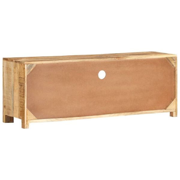 vidaXL Meuble TV 110x30x40 cm Bois de manguier brut