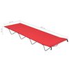 vidaXL Lits de camping 2 pcs 180x60x19 cm Tissu Oxford et acier Rouge