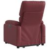 vidaXL Fauteuil inclinable de massage &eacute;lectrique rouge bordeaux