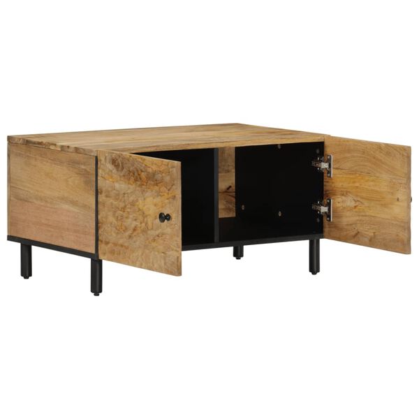 vidaXL Table basse 80x50x40 cm bois de manguier massif