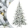 vidaXL Sapin de No&euml;l Artificiel &agrave; Branches Articul&eacute;es Blanc 210 cm