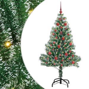 vidaXL Arbre de No&euml;l artificiel floconn&eacute; de neige avec lumi&egrave;re LED