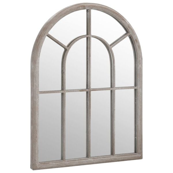 vidaXL Miroir de jardin Sable 60x45 cm Fer pour utilisation ext&eacute;rieure
