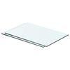 vidaXL Panneaux d'&eacute;tag&egrave;re 2 pcs Verre Transparent 40 x 20 cm