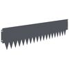 vidaXL Bordure de Pelouse 20 pcs 103 x 25 cm m&eacute;tal Anthracite