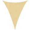 vidaXL Voile d'ombrage sable 4x5x5 m 100 % polyester oxford