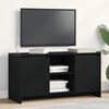 vidaXL Meuble TV Ch&ecirc;ne noir 102 x 37,5 x 52,5 cm Bois d'ing&eacute;nierie
