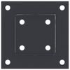 vidaXL Bases de poteau carr&eacute;es 4 pcs anthracite 91x91 mm