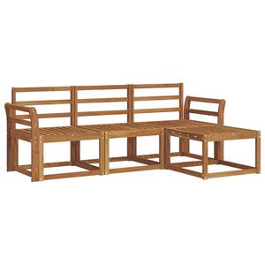 vidaXL Ensemble de canap&eacute;s d'ext&eacute;rieur 4 pcs Naturel