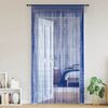 vidaXL Rideau en fils 2 pcs 140 x 250 cm Bleu