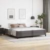 vidaXL Cadre de lit avec matelas Gris 200 x 200 cm tissu
