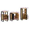 vidaXL Ensemble de mobilier de salle de bain avec tiroir 3 pcs